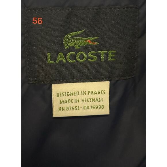 Lacoste Men’s Windbreaker Jacket | Navy Blue | Size XL (56) | New with Tags - Picture 3 of 4